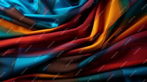 Premium Ai Image Madras Fabric Background