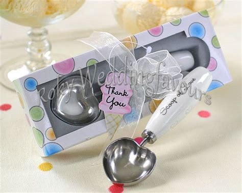 Scoop Of Love Heart Shape Ice Cream Scoop With T Box Wedding Favors