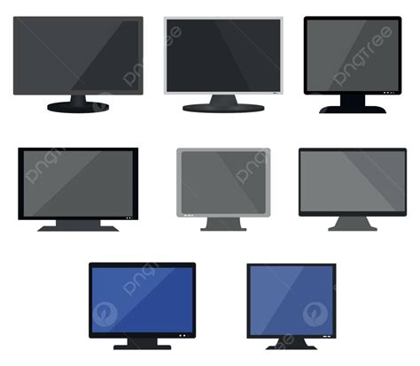 Plantilla De Pantalla De Dispositivo De Icono De Monitor De Pc Vector