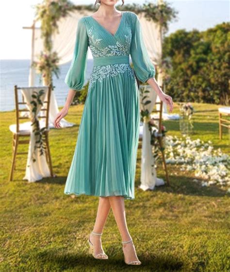 Tea-Length Mother of the Bride Dresses - 2 - Mondressy