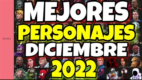 LOS MEJORES PERSONAJES DE DICIEMBRE 2022 VAYA Que HAY MUCHOS CAMBIOS