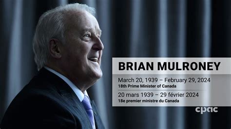 Lancien Premier Ministre Brian Mulroney Est Decede A Lage De Ans