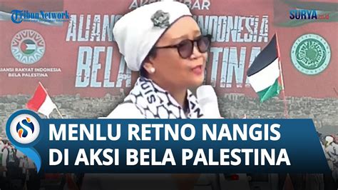 Momen Menlu Retno Marsudi Menangis Saat Bacakan Puisi Di Depan Jutaan