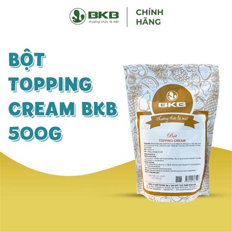 Bột Topping cream tạo lớp kem nền đồ uống gói 500g BKB Thay thế hoàn