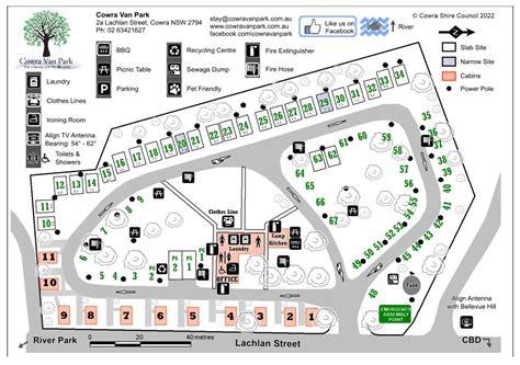 Park Map Cowra Van Park