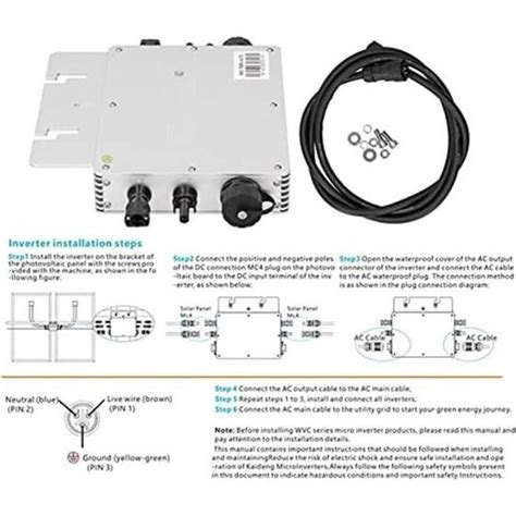 Inverseur De R Seau Solaire W Tanche Solaire Grille Cravate Micro