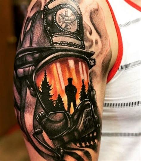 Firefighter Helmet Tattoos