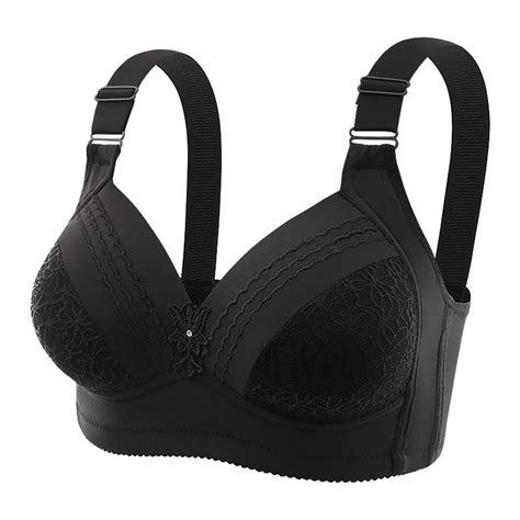 Hvyesh Womens Plus Size Wireless Bra Breathable High Support Convertible Strap Brassieres Deep