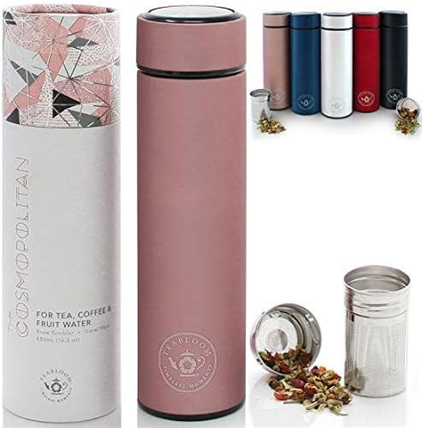 Amazon Pure Zen Tea Infuser Bottle Insulated Glass Bottle For