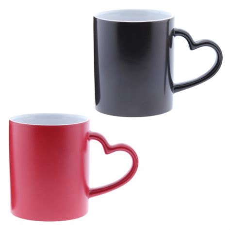 TAZA MÁGICA CON ASA EN FORMA DE CORAZÓN PARA SUBLIMACIÓN