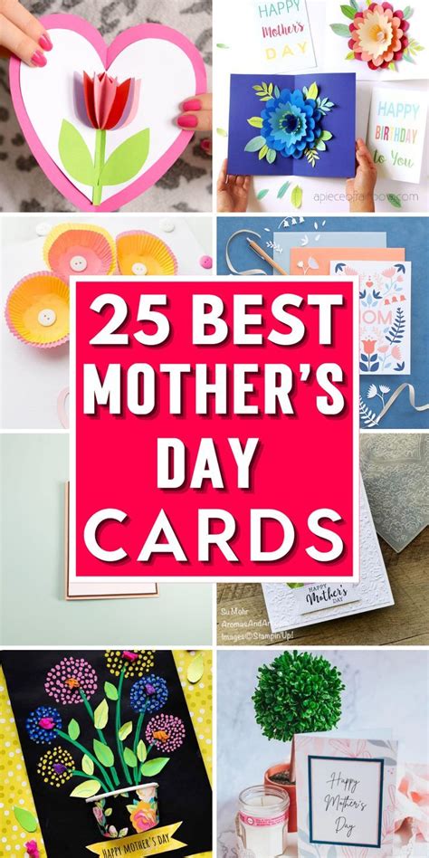 25 Diy Mothers Day Cards Best Mothers Day Cards Mothers Day Crafts