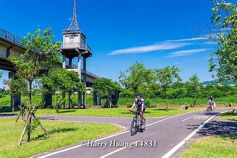 Harry 14831 新北市河濱自行車道 大漢溪右岸自行車道 大漢溪 柑城橋 自行車道 腳踏車道 騎腳踏車 騎自行車 休閒 運動 河濱公園 新北市 土城區 土城 媽祖田 A Photo