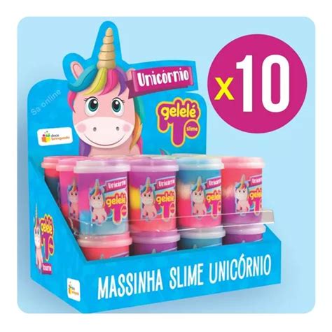 Kit X 10 Slime 152g Para Modelar Gelelé Unicórnio Parcelamento sem juros