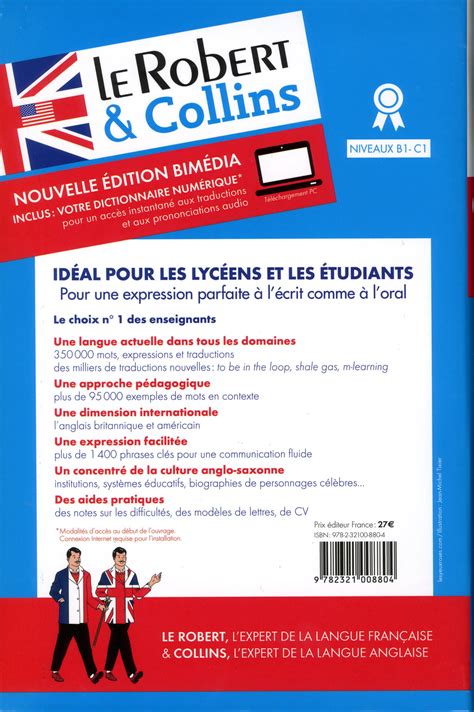 Livre Le Robert Collins Compact Anglais Dictionnaire Fran Ais