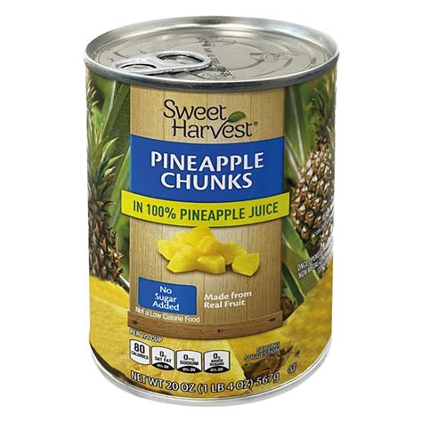 Sweet Harvest Pineapple Chunks In 100 Juice Same Day Delivery Or