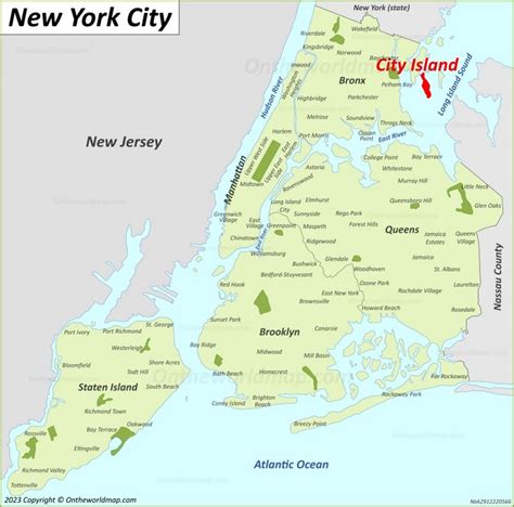 City Island Map | Bronx, New York City, U.S. | Detailed Maps of City Island