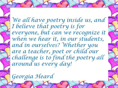 Georgia Heard And Poetry