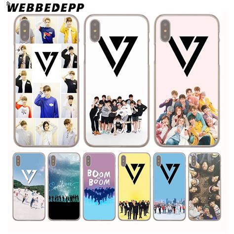 Webbedepp Kpop Seventeen Hard Phone Case For Iphone X Xs Max Xr S