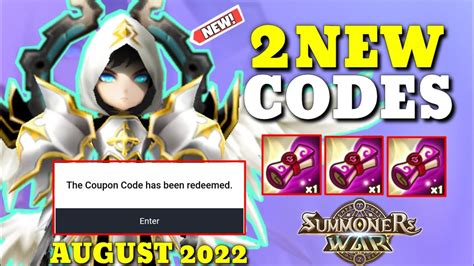 New Summoners War Promo Codes August Summoners War Codes