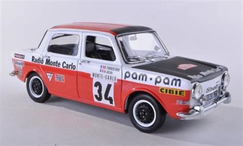 Coche Miniatura Simca Norev Rallye No Radio Monte Carlo