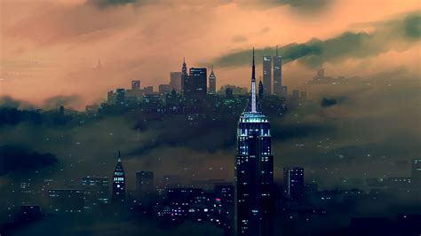 New York City Cityscape Art 1920x1080 Wallpapers