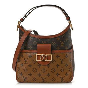 LOUIS VUITTON Reverse Monogram Dauphine Hobo PM 1200722 FASHIONPHILE