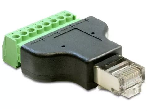 ADAPTATEUR BLOC TERMINAL RJ45 Fiche Connecteur Réseau Chat 5 6