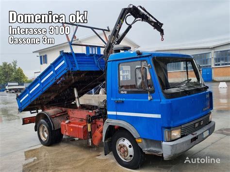 IVECO 79 12 Ribaltabile Gru CAMION REVISIONE SCADUTA Dump Truck For