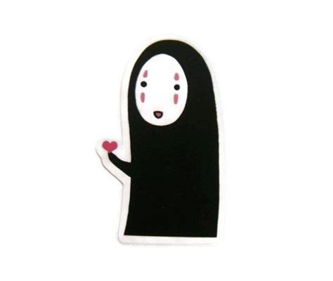 No Face Spirited Away Comic Cartoon Graphic Art Waterproof Sticker