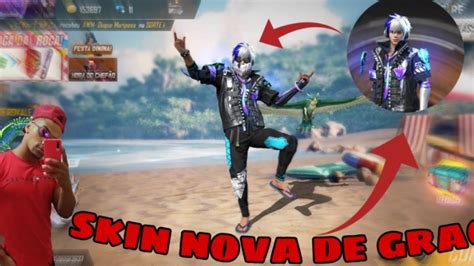 Free Fire Ao Vivo Skin Nova De Gra A So Capa Mo O De Youtube