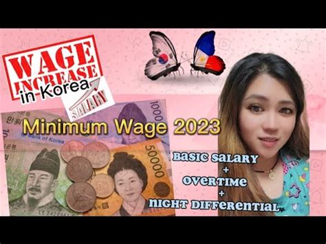 2023 Minimum Wage In South Korea Basic Salary Magkano Ang Salary YouTube