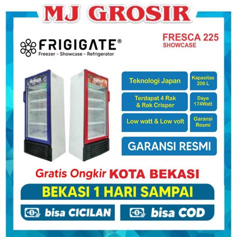 Jual Showcase Frigigate Sca G Fresca Rak Display Cooler