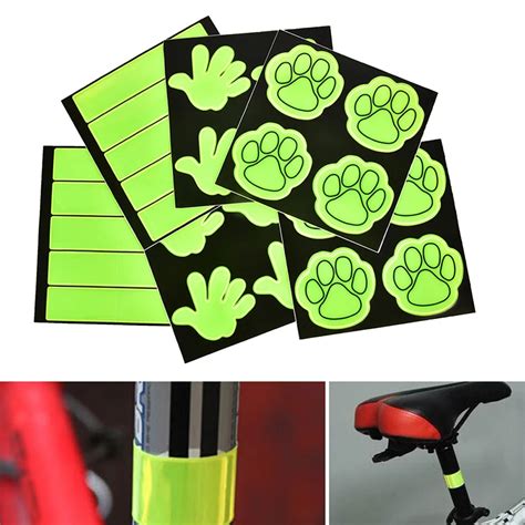 Bicycle Night Cycling Safety Reflective Stickers Tape Patch Super