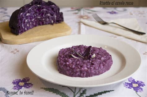 Risotto Con Cavolo Rosso Primo Piatto Mamma Ho Fame