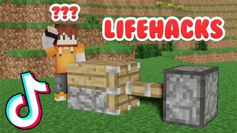 Ich Teste Tiktok Lifehacks In Minecraft Youtube