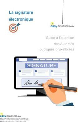 La signature électronique Guide à l attention des Autorités publiques