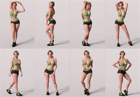 Z Fitness Goddess Shape And Pose Mega Set For Genesis 9 Daz 3d