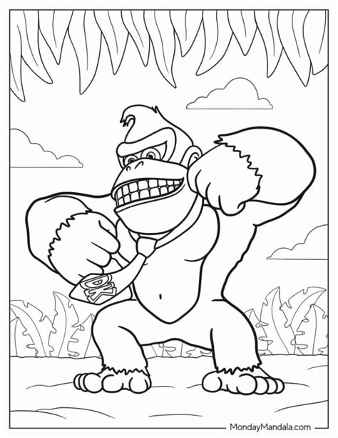 Mario Vs Donkey Kong Coloring Pages