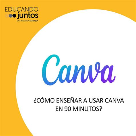 C Mo Ense Ar A Usar Canva En Minutos Educando Juntos