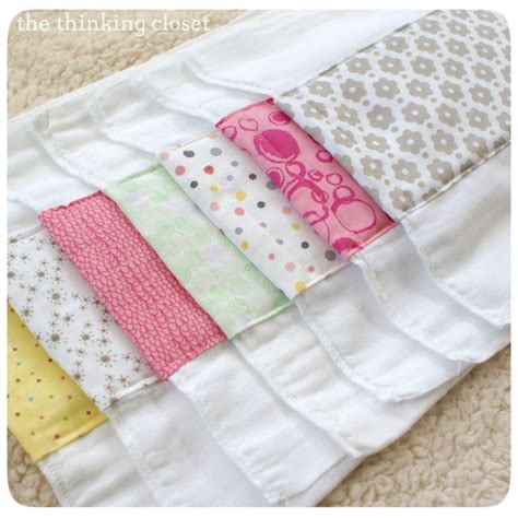 Burp Cloth Tutorial for the Beginner Sewist - the thinking closet