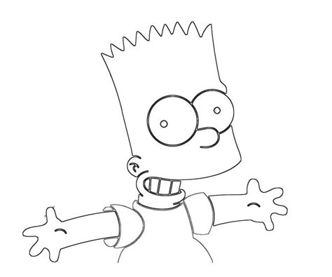 Dibujos De Imagen De Bart Simpson Para Colorear Para Colorear Pintar E