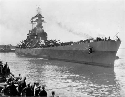 Battleship Photo Index BB 56 USS WASHINGTON