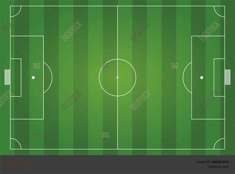 Top View Soccer Field Vector & Photo (Free Trial) | Bigstock