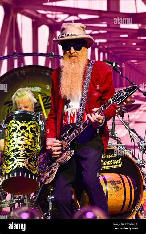 Billy Gibbons Of Zz Top Performing On Stage At The Stagecoach Festival