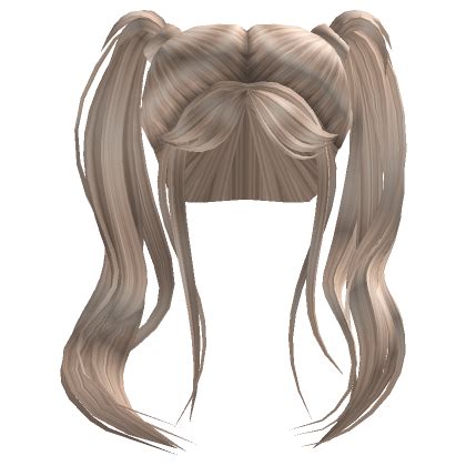 Long Wavy Fluffy Pigtails In Platinum Roblox Item Rolimon S