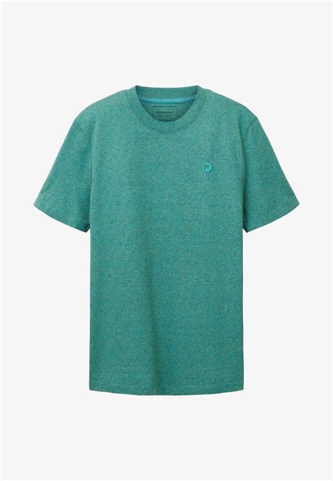 Tom Tailor Kurzarm T Shirt Basic Grün Groen Zalando Nl