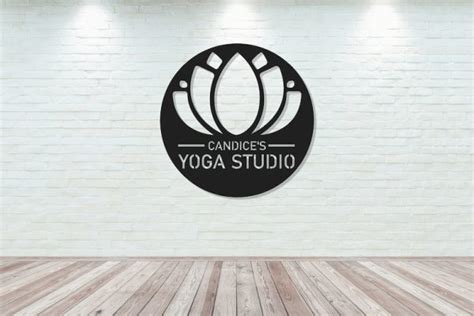 Personalized Yoga Studio Sign Best Yoga Ts Yoga Room Decor Custom