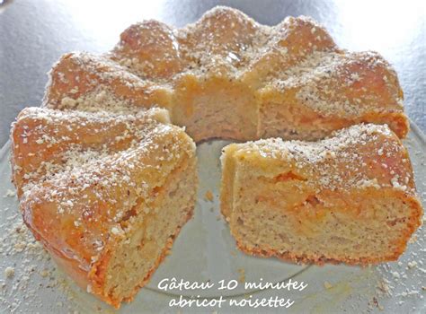 Gâteau 10 minutes abricot noisettes de Croquant Fondant Gourmand et