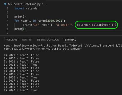 How To Find Leap Year In Python My Tec Bits