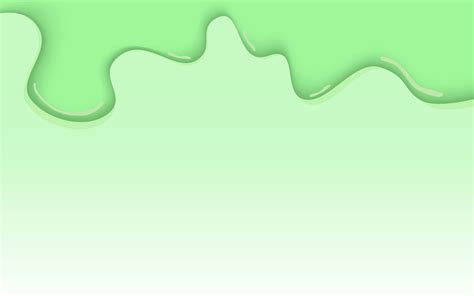 Paint Green Color Dripping Pastel Color Droping On Background Vector